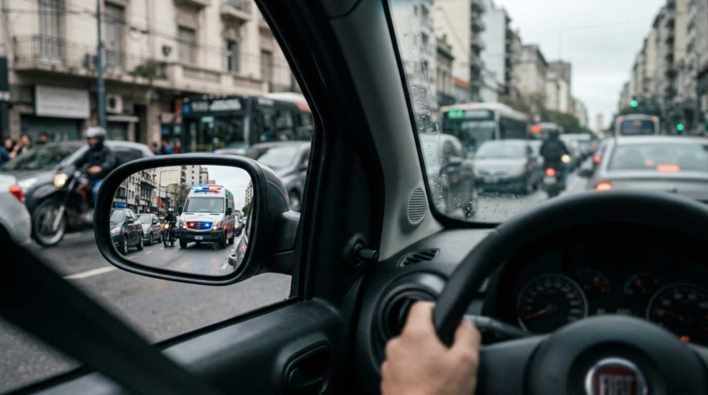 ¿Qué hacer ante el avance de un vehículo de emergencia en la vía pública?