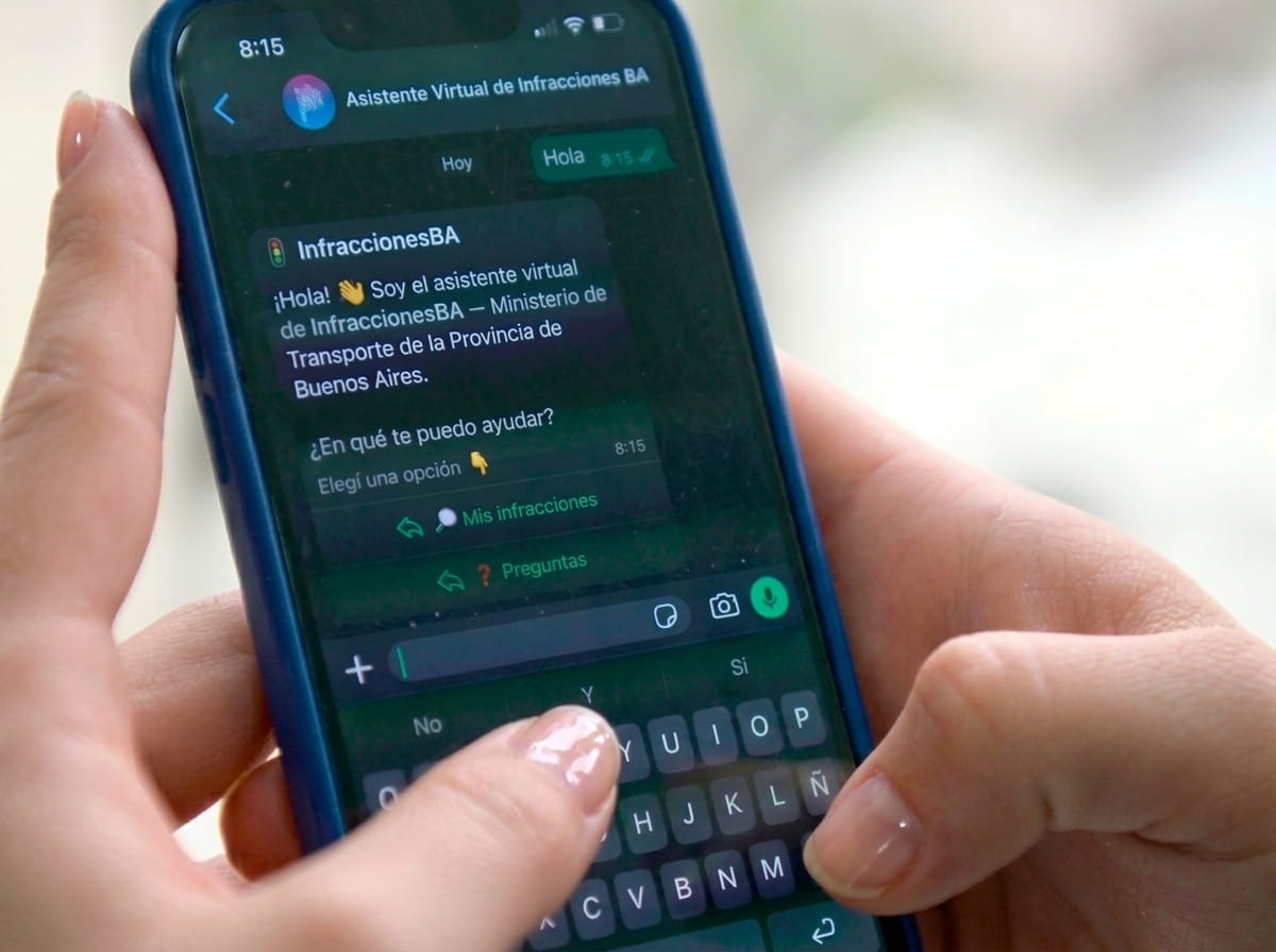 Provincia de Buenos Aires: Ya podés consultar y gestionar tus infracciones de tránsito por WhatsApp